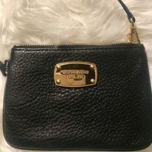 BARELY USED Michael Kors Small black wristlet